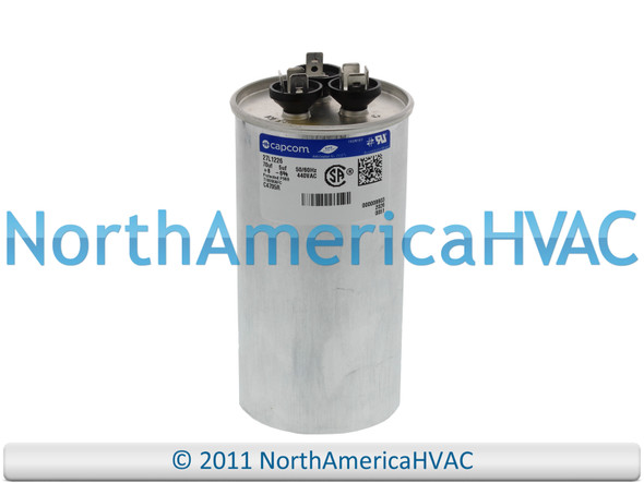Capcom GE Genteq Capcom Run Capacitor 70 + 5 uF MFD 440 Volt Round RA2000-44-505-706
